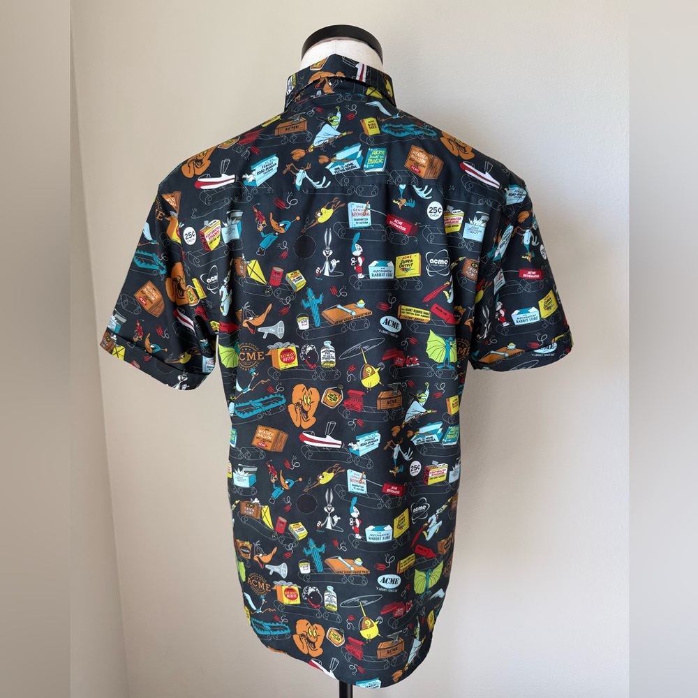 RSVLTS Warner Bros button Down shirt. Like new - Picture 2 of 3
